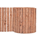 Valla de jardín de corteza de árbol 1000x30 cm