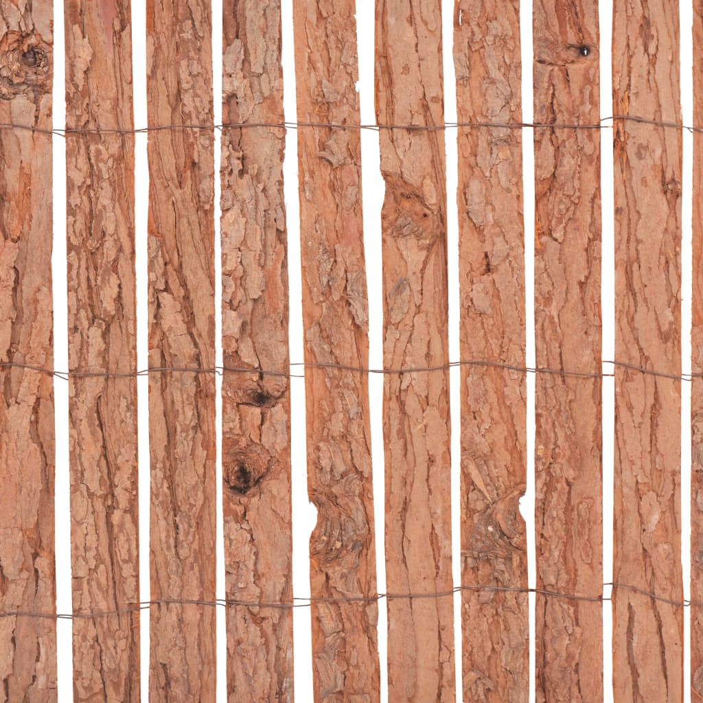 Valla de jardín de corteza de árbol 1000x30 cm