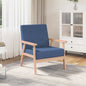 Yellow fabric armchair