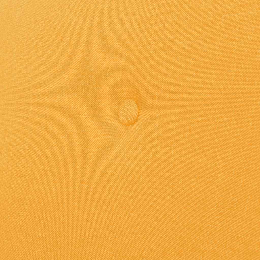 Sofá de 3 plazas de tela amarillo
