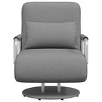 Silla giratoria y sofá cama tela gris claro