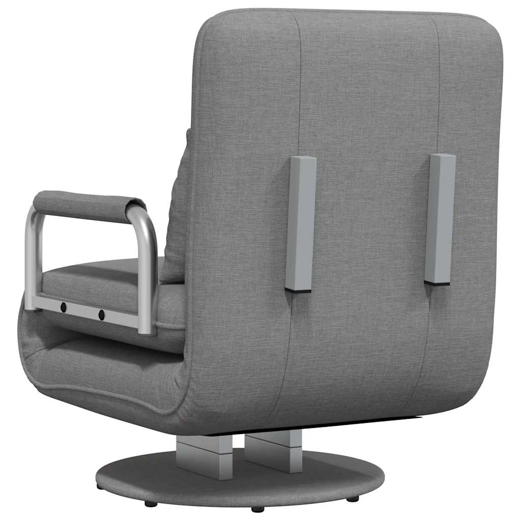 Silla giratoria y sofá cama tela gris claro