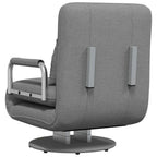 Silla giratoria y sofá cama tela gris claro