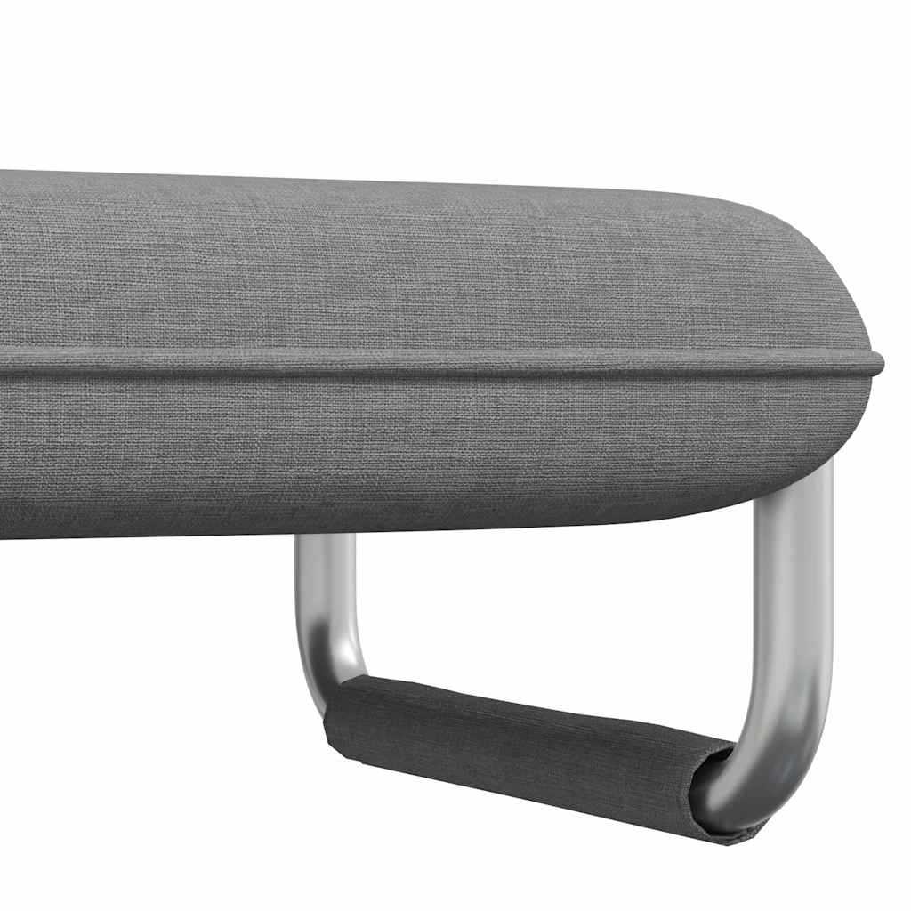 Silla giratoria y sofá cama tela gris claro