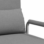 Silla giratoria y sofá cama tela gris claro