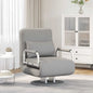 Silla giratoria y sofá cama tela gris claro