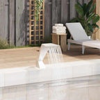 Fuente cascada rectangular piscina acero inoxidable 30 cm