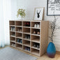 Zapatero de madera contrachapada blanco 92x30x67,5 cm