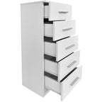 Sinfonier de madera contrachapada 41x35x106 cm blanco