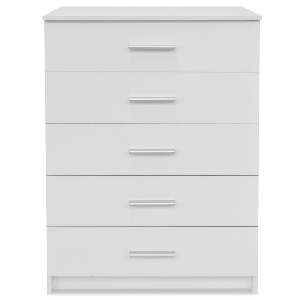 Mueble de almacenaje madera ingeniería blanco 71x35x106 cm