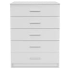 Mueble de almacenaje madera ingeniería blanco 71x35x106 cm