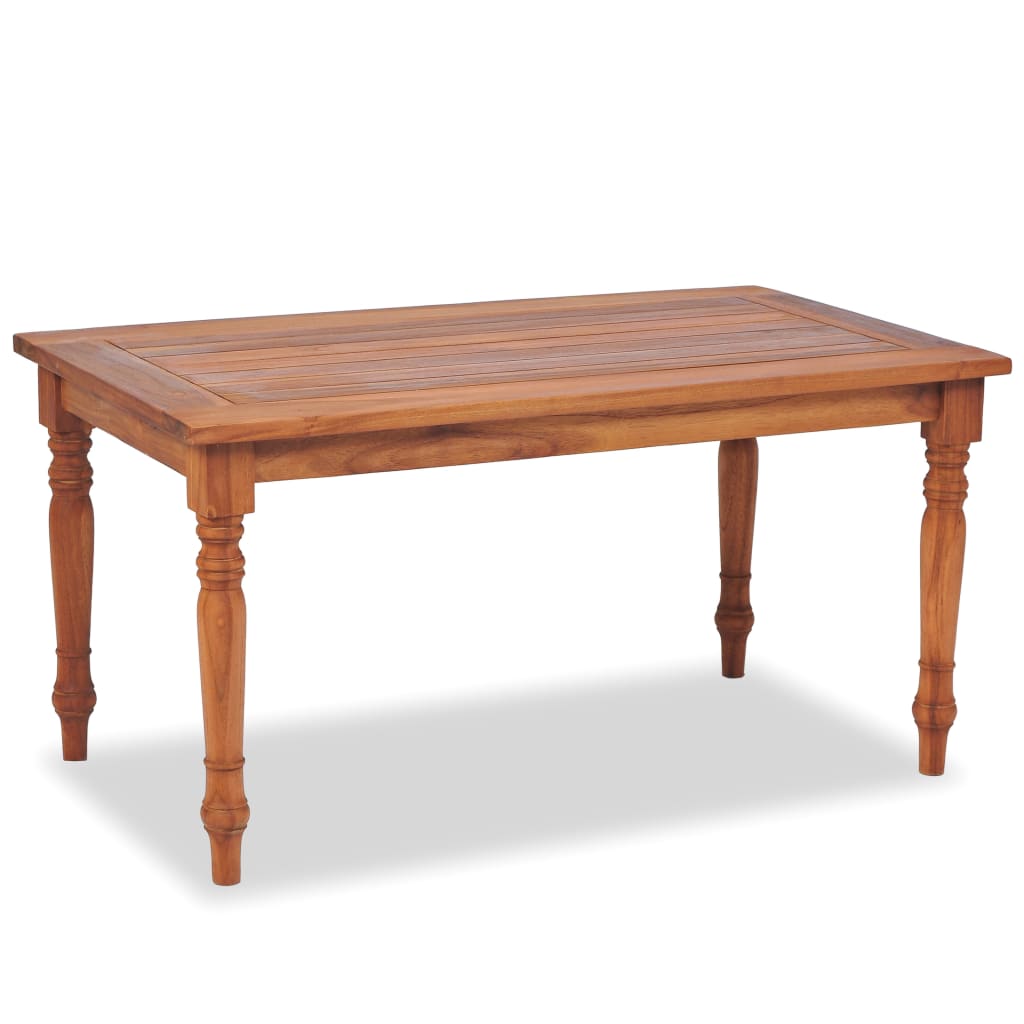Set de muebles de jardín 4 pzas y cojines madera maciza de teca