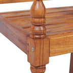 Set de muebles de jardín 4 pzas y cojines madera maciza de teca