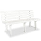 Banco de jardim plástico branco 145,5 cm