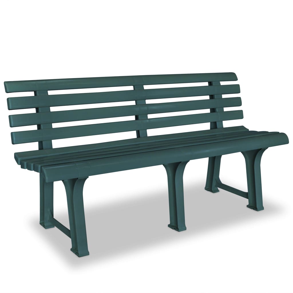 Banco de jardín plástico blanco 145,5 cm
