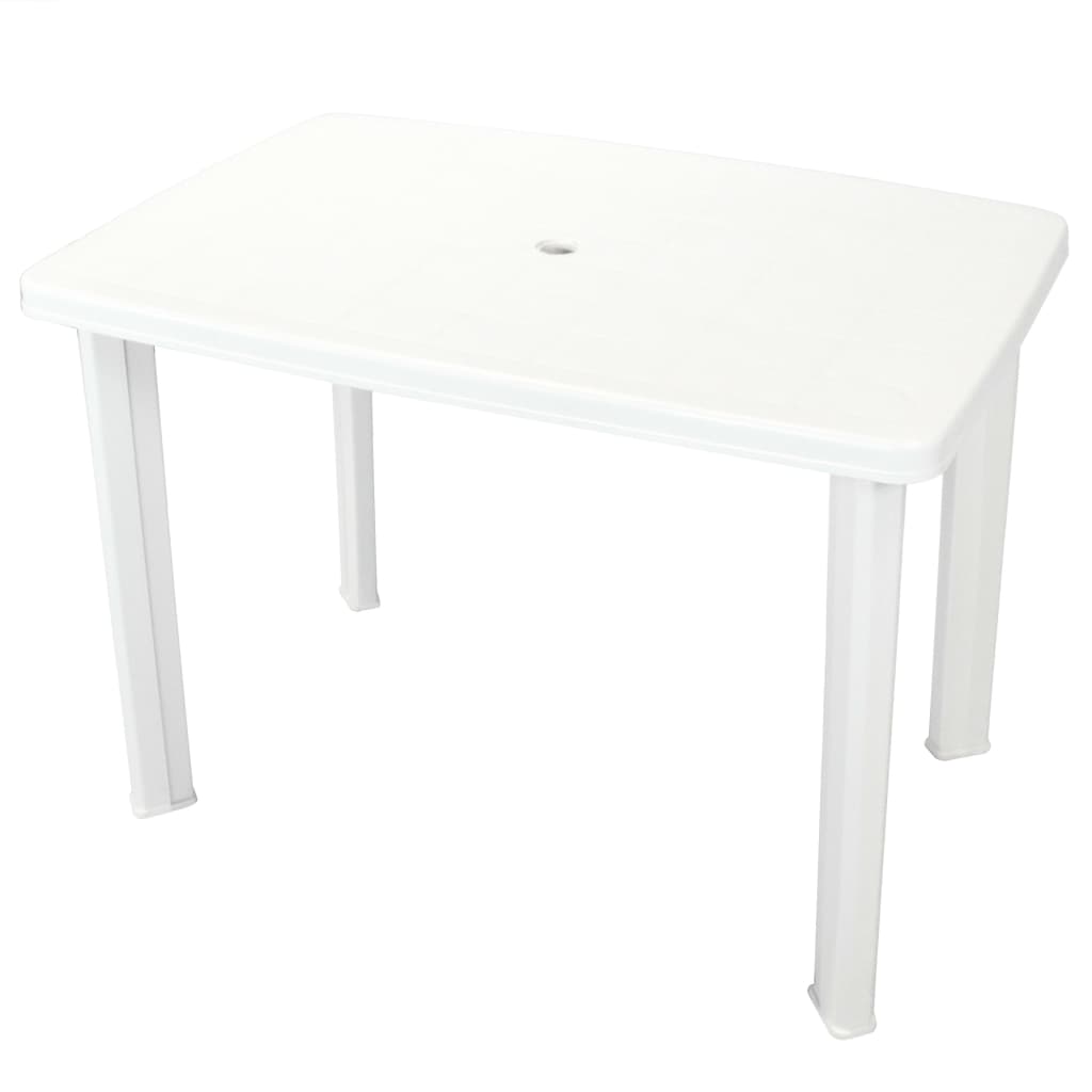 Mesa de jardín 126x76x72 cm plástico verde