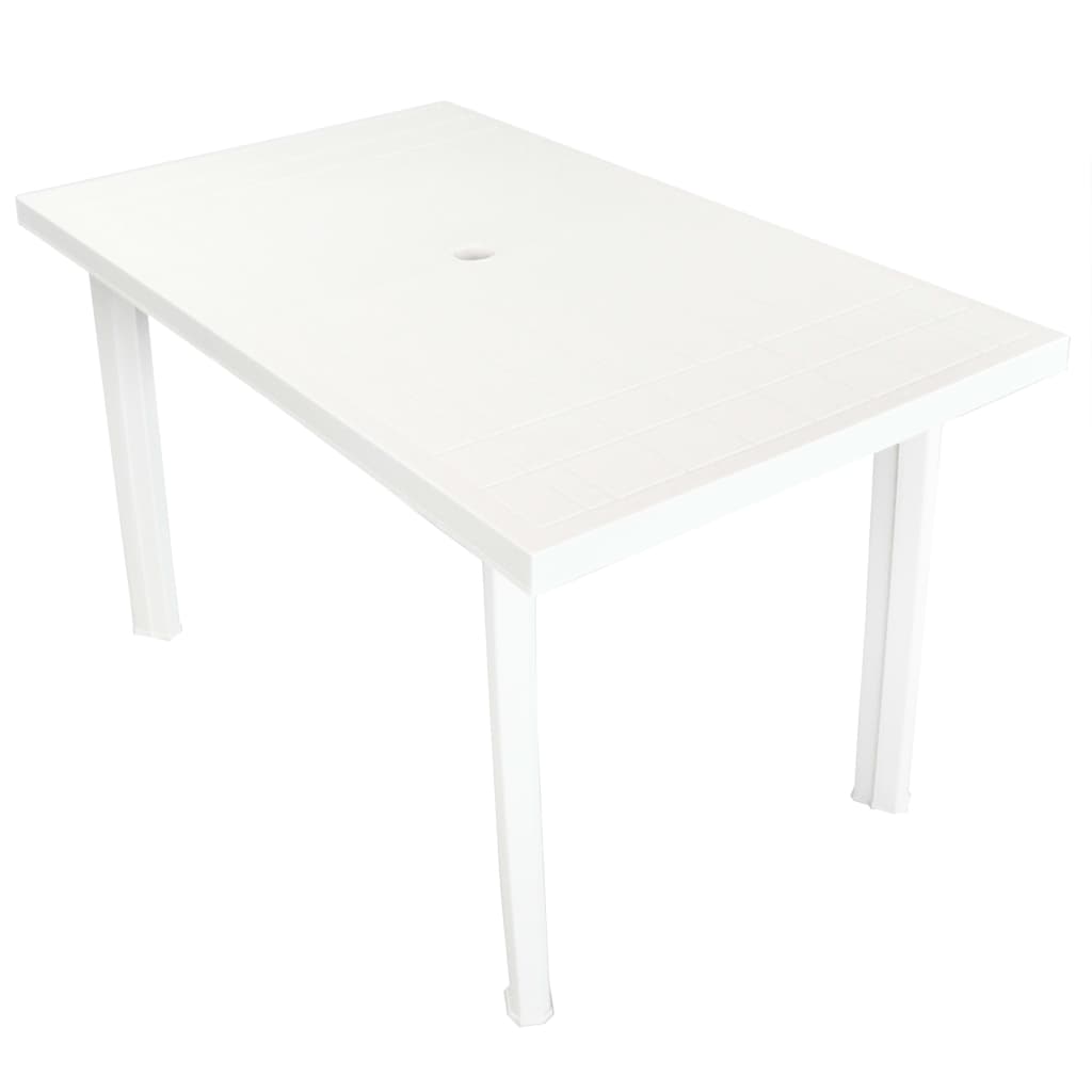 Mesa de jardín 126x76x72 cm plástico verde