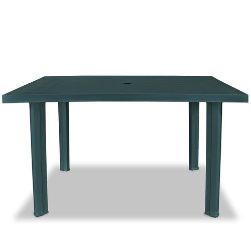 Garden table 126x76x72 cm plastic green