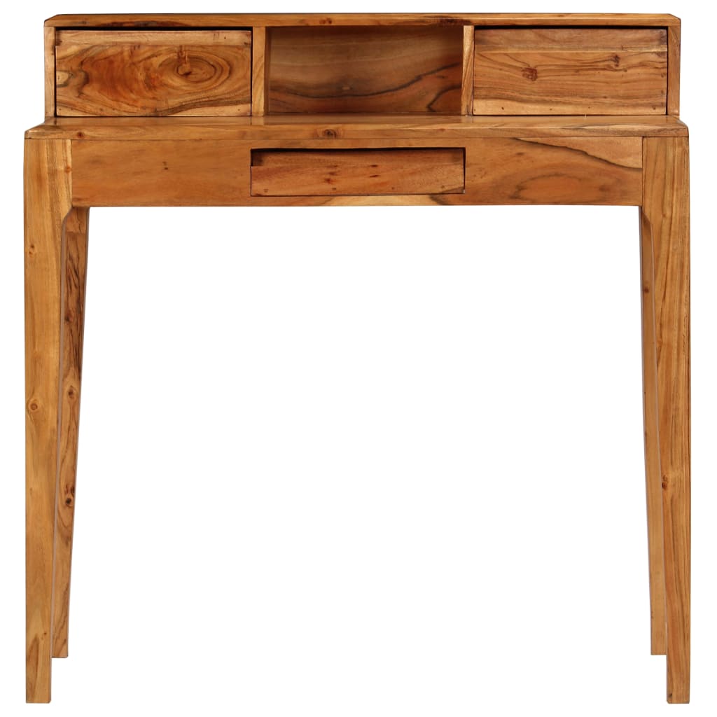 Escritorio con cajones madera maciza 88x50x90 cm