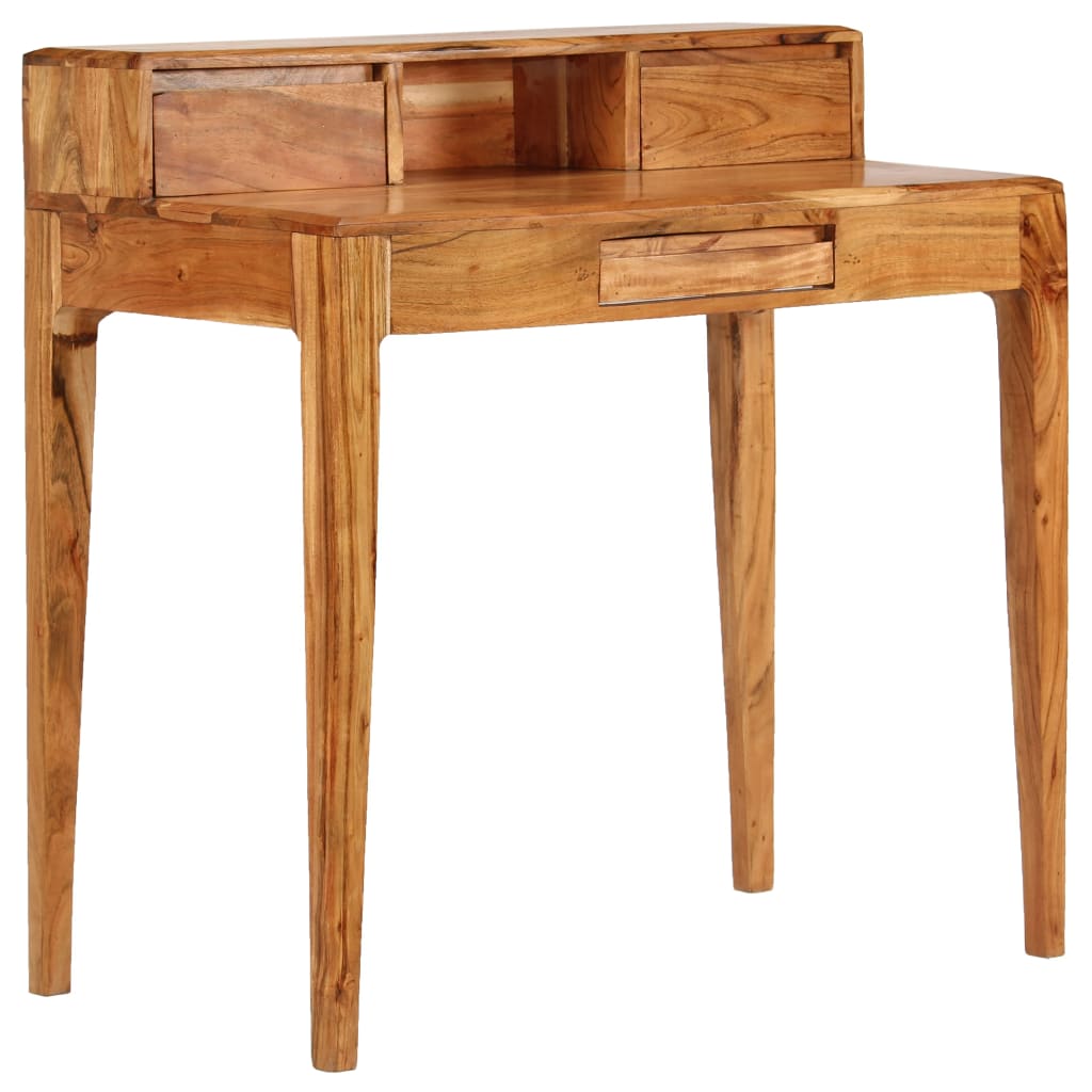 Escritorio con cajones madera maciza 88x50x90 cm