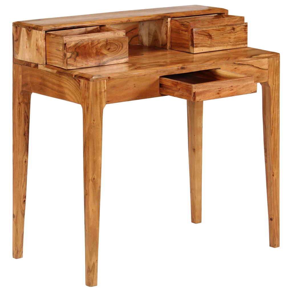Escritorio con cajones madera maciza 88x50x90 cm
