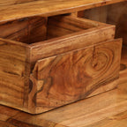 Escritorio con cajones madera maciza 88x50x90 cm