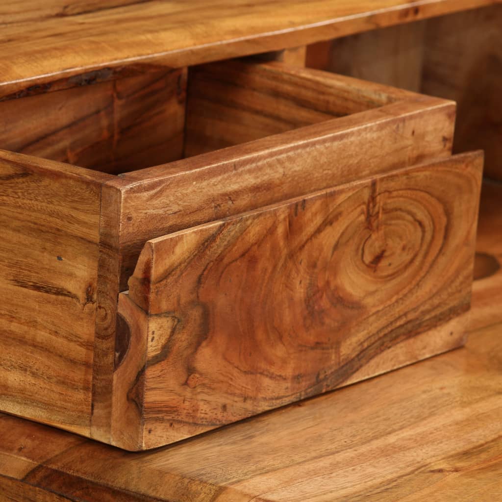 Escritorio con cajones madera maciza 88x50x90 cm
