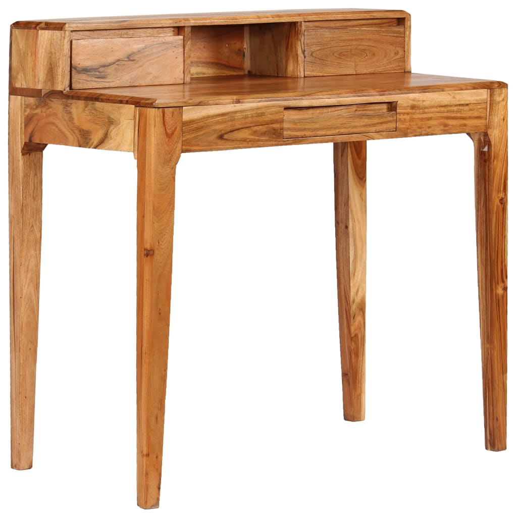 Escritorio con cajones madera maciza 88x50x90 cm
