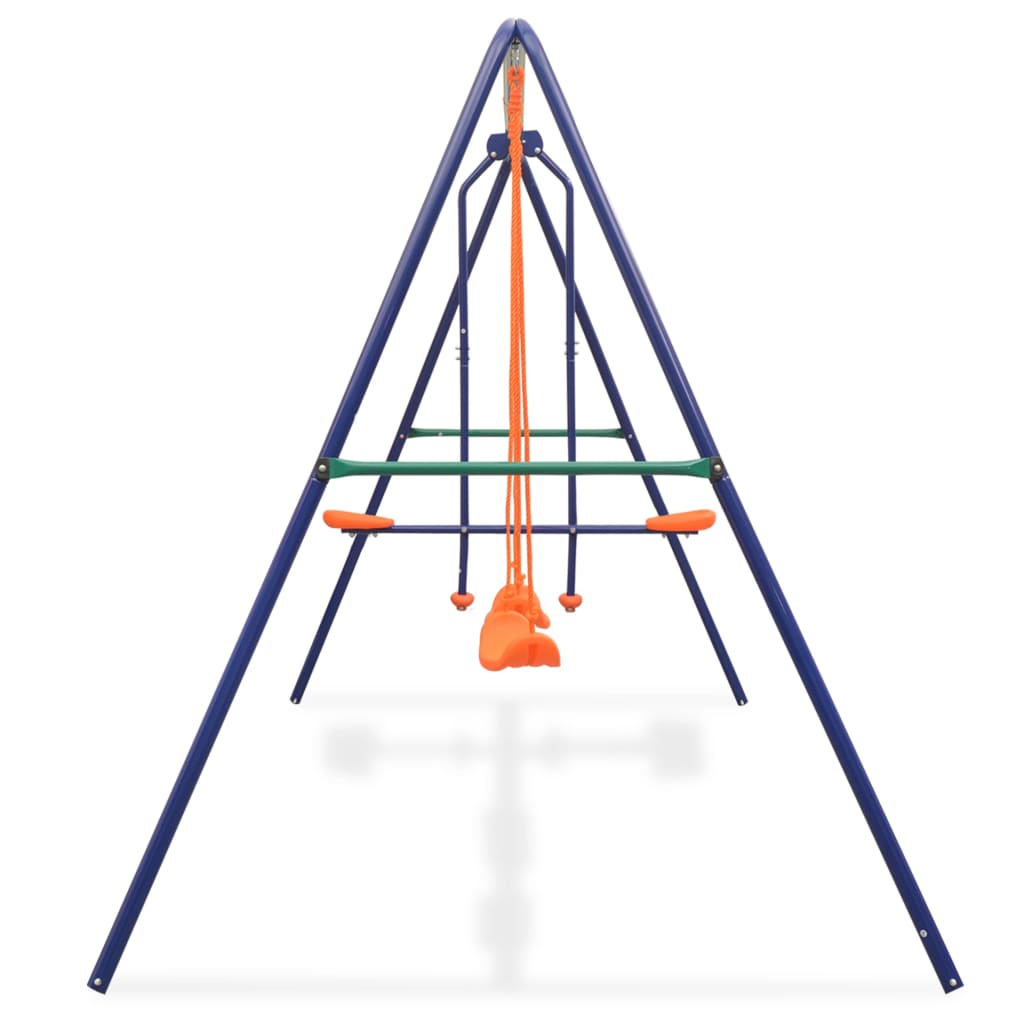 Juego de columpios con 4 asientos naranja