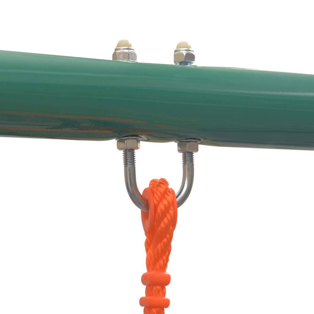 Juego de columpios con 4 asientos naranja