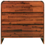 Mueble de cajones madera acacia maciza 90x37x75 cm