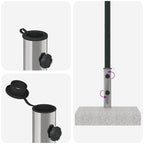 Base de sombrilla de granito rectangular 25 kg
