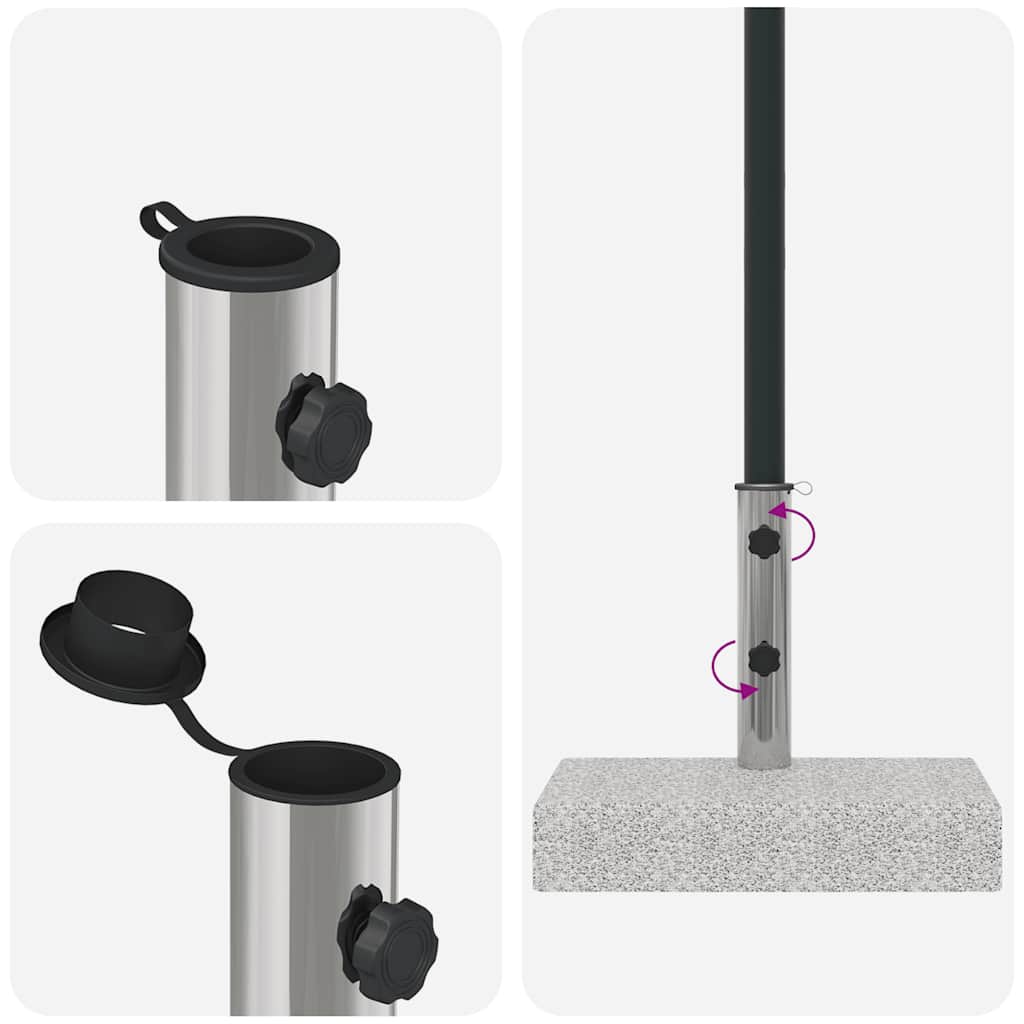 Base de sombrilla de granito rectangular 25 kg