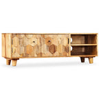 Mueble para TV de madera maciza de mango 118x35x40 cm