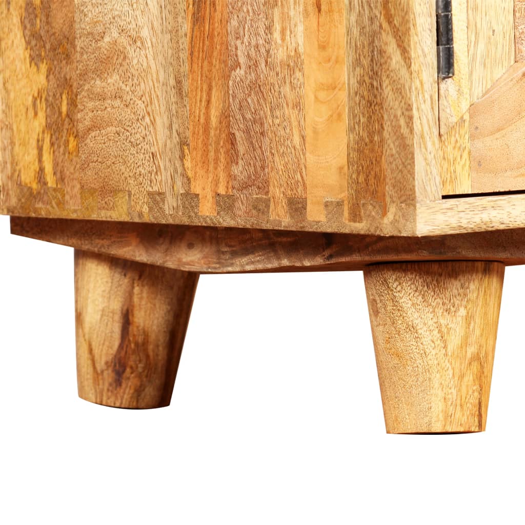 Mueble para TV de madera maciza de mango 118x35x40 cm
