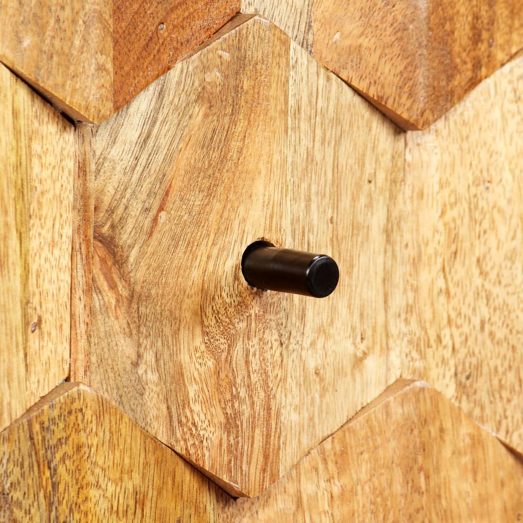 Mueble para TV de madera maciza de mango 118x35x40 cm