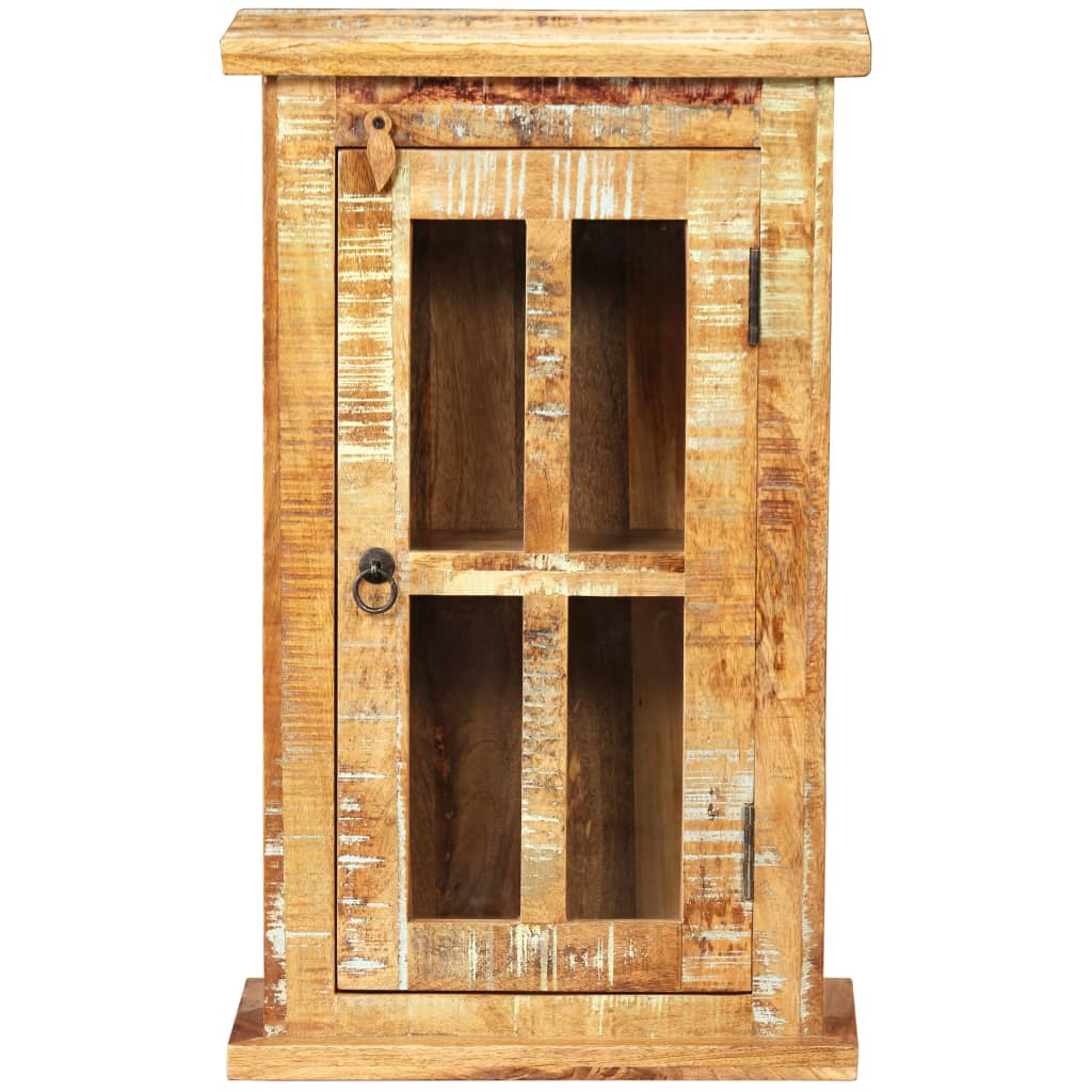 Armario de pared de madera maciza reciclada 44x21x72 cm