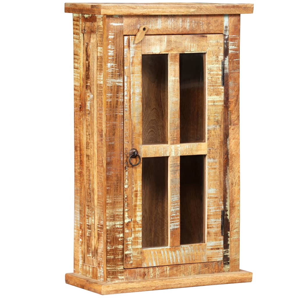 Armario de pared de madera maciza reciclada 44x21x72 cm