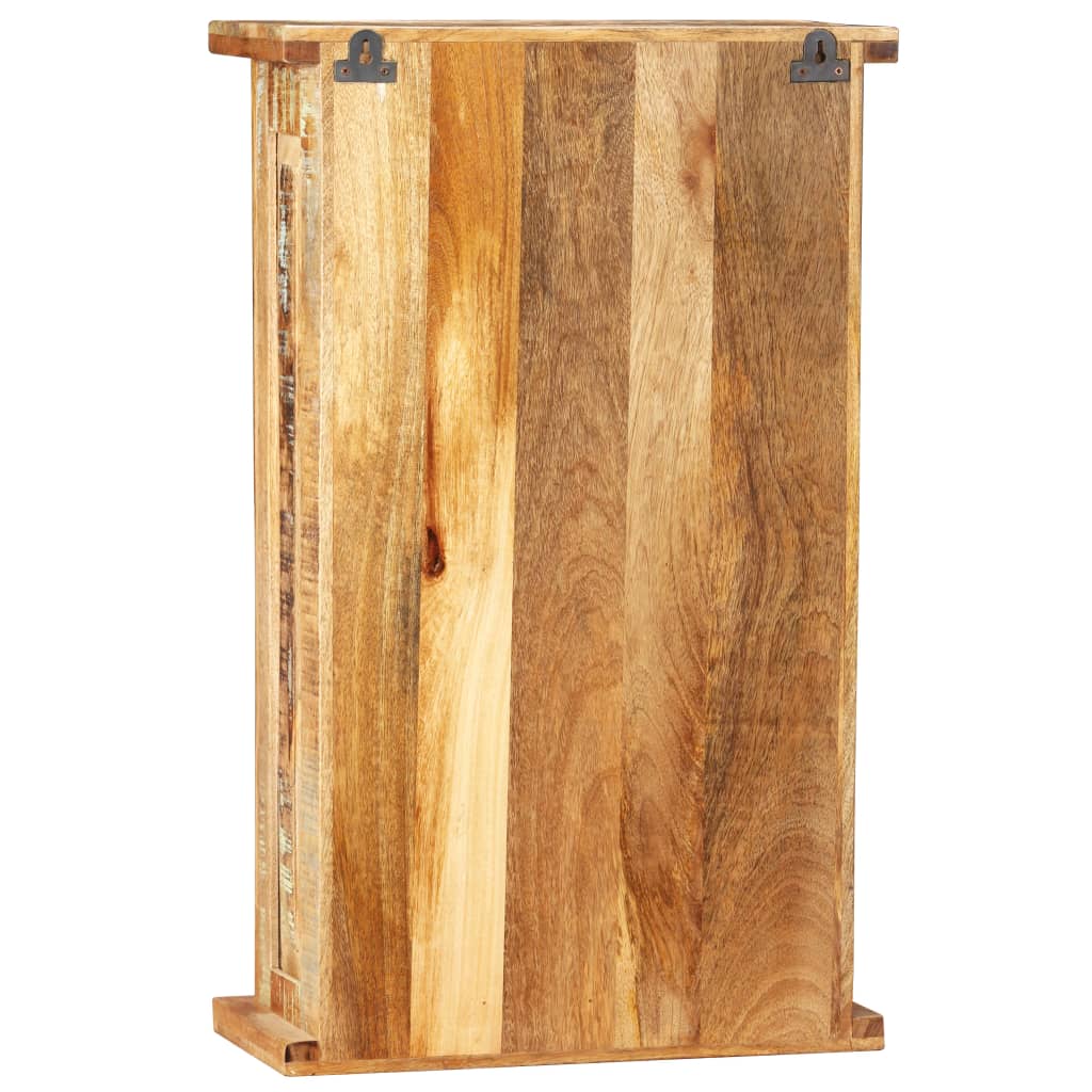 Armario de pared de madera maciza reciclada 44x21x72 cm