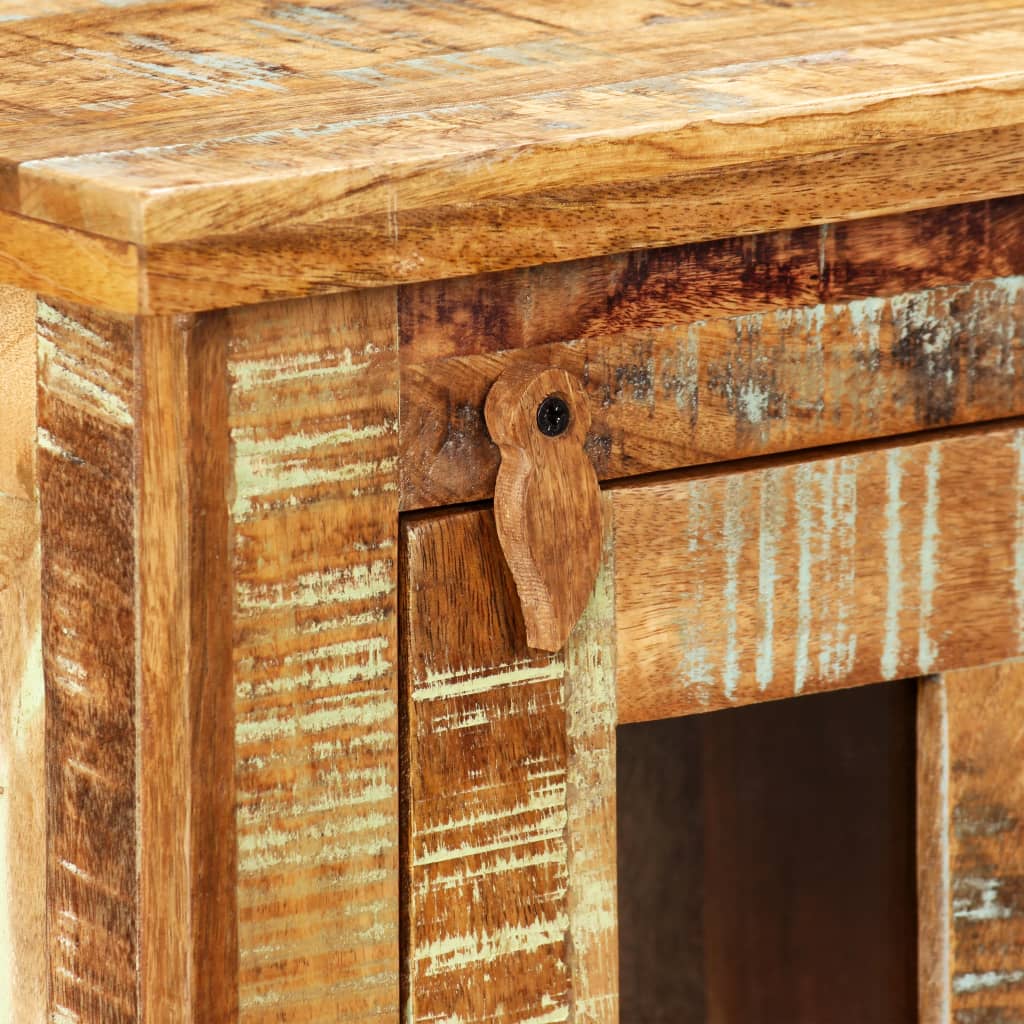 Armario de pared de madera maciza reciclada 44x21x72 cm