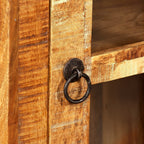 Armario de pared de madera maciza reciclada 44x21x72 cm