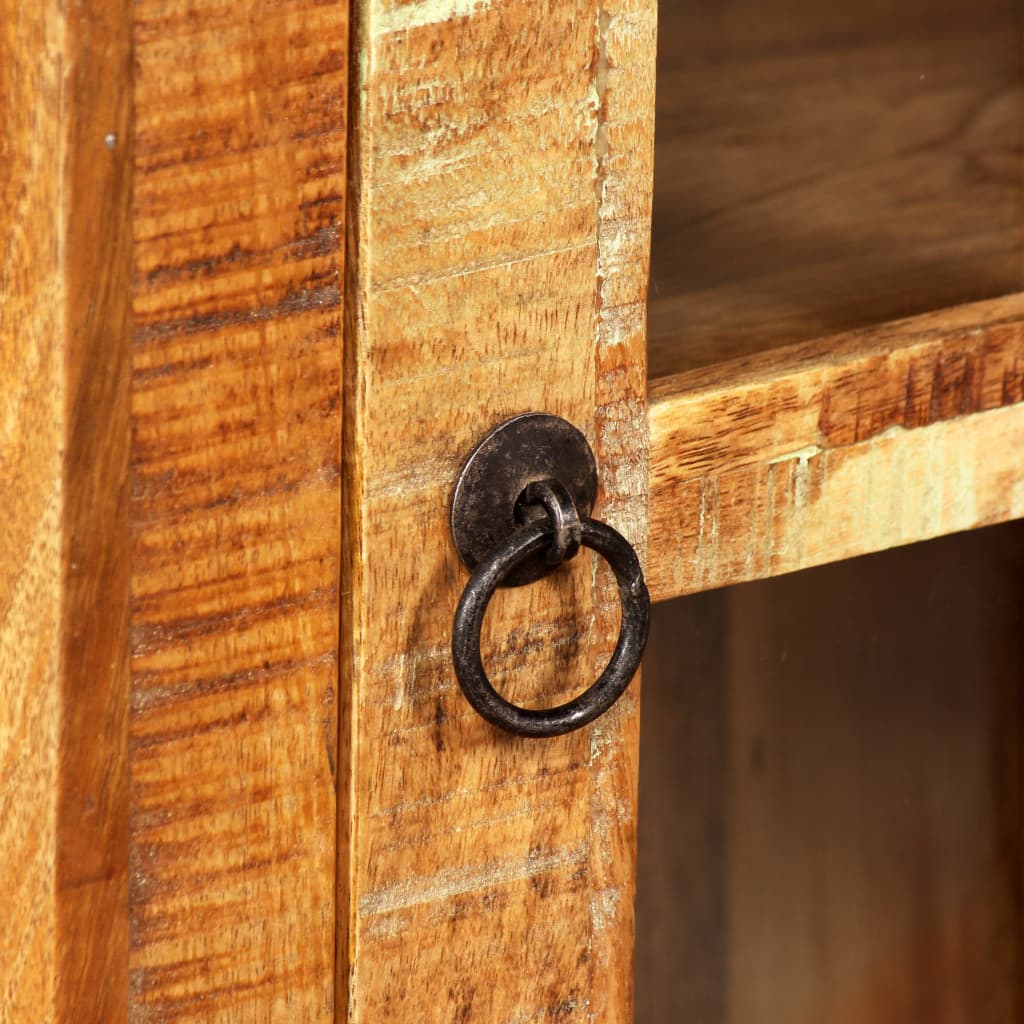 Armario de pared de madera maciza reciclada 44x21x72 cm