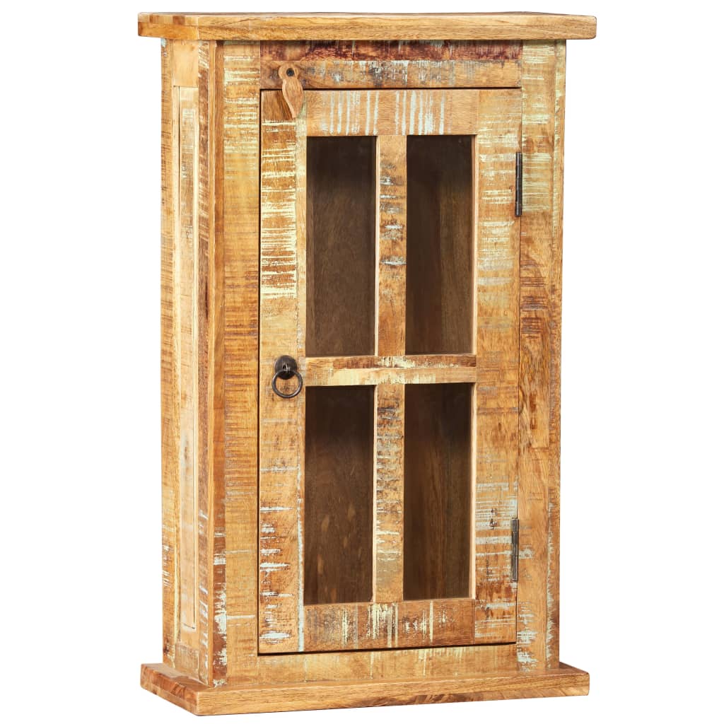Armario de pared de madera maciza reciclada 44x21x72 cm