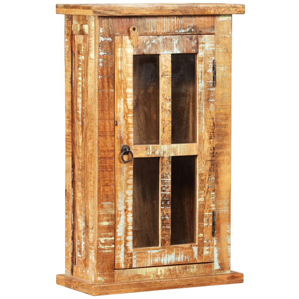 Armario de pared de madera maciza reciclada 44x21x72 cm