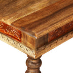 Mesa de centro madera maciza de acacia y mango 110x60x38 cm