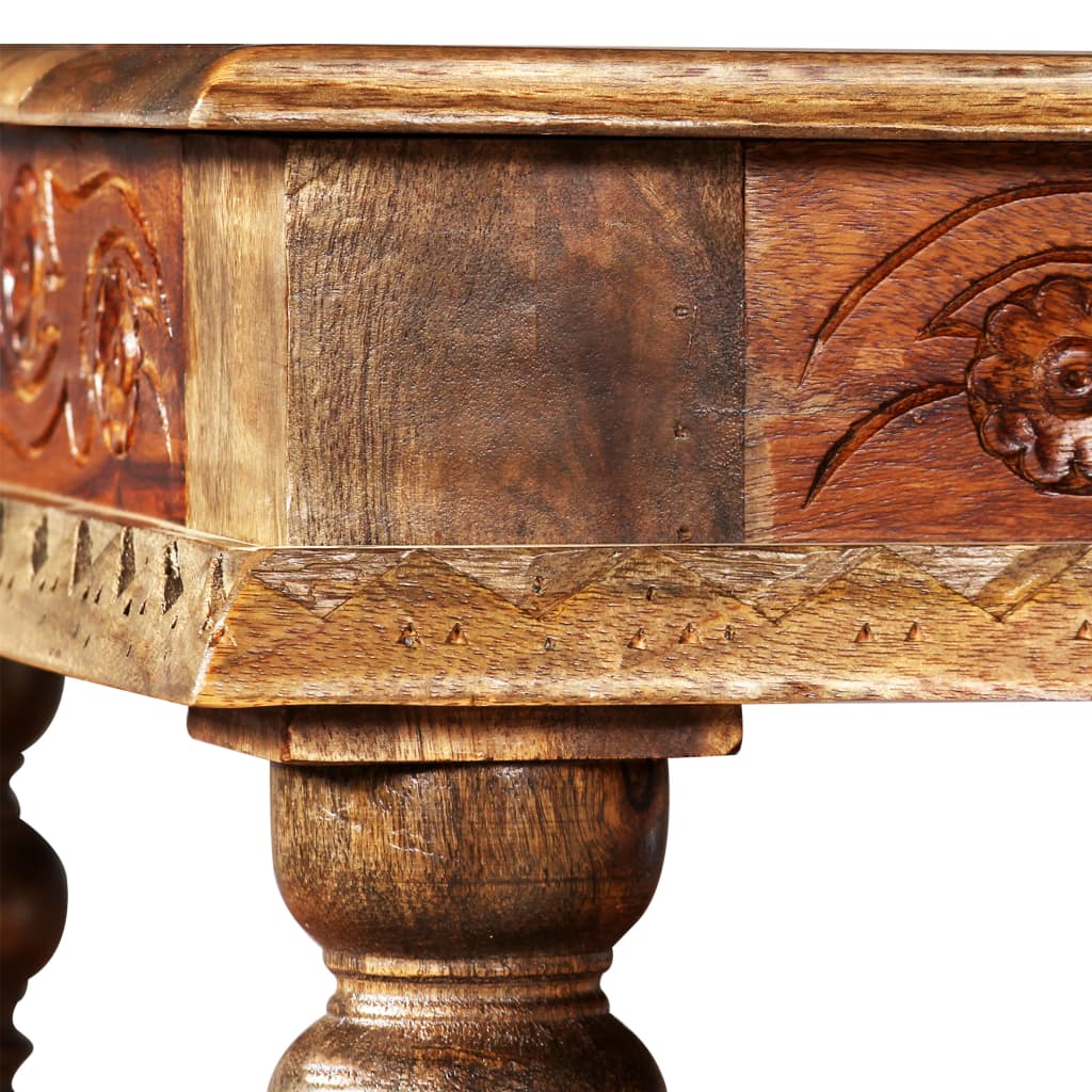 Mesa de centro madera maciza de acacia y mango 110x60x38 cm