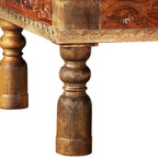 Mesa de centro madera maciza de acacia y mango 110x60x38 cm