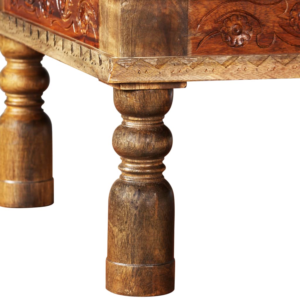 Mesa de centro madera maciza de acacia y mango 110x60x38 cm