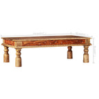 Mesa de centro madera maciza de acacia y mango 110x60x38 cm