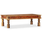 Mesa de centro madera maciza de acacia y mango 110x60x38 cm